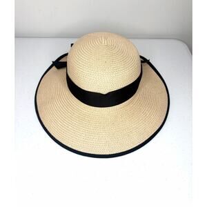 Ale-Hop Women's Sun Hat with Bow Made in Spain Beach Vacation Resort